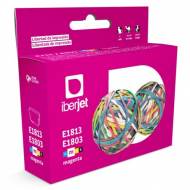 Iberjet E1813. Cartucho de tinta magenta, reemplaza a Epson C13T18134010 nº 18XL / C13T18034010 nº 18.