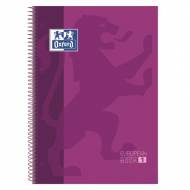 Oxford 400072665 Cuaderno School Europeanbook 1 tapa forrada 80 hojas morado