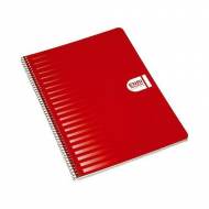 ENRI Cuaderno Enri Status tapas duras.  Formato cuarto, 100 h. Color rojo - 100435746