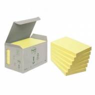 POST-IT Torre notas adhesivas papel 100% reciclado. 6 blocs 100h 76x127mm. Amarillo -  FT510118704