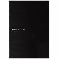 ENRI Cuaderno Enri Status tapas duras.  Formato folio,  100 h. Color negro - 100435750