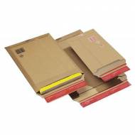 COLOMPAC Pack de 20 bolsas de cartón (235 x 340 x 35 mm). Color marrón - CP01004