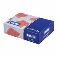 MILAN Pack 24 gomas de borrar 624. Color blanco - 624