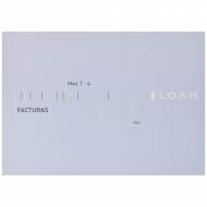 LOAN T-4. Talonario facturas 4º apaisado papel litos (21 x 15 cm.)