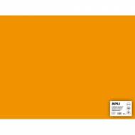 APLI 14264. Pack 25 hojas cartulina 50 x 65 cm Color naranja