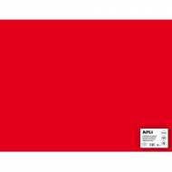APLI 14265. 25 hojas cartulina 50 x 65 cm Color rojo