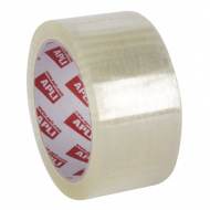 APLI 11590. 36 rollos precinto adhesivo PVC transparente (48 mm x 66 m)