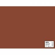 APLI 14271. 25 hojas cartulina 50 x 65 cm Color marrón