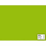 APLI 14275. 25 hojas cartulina 50 x 65 cm Color verde fluor