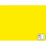 APLI 14278. 25 hojas cartulina 50 x 65 cm Color amarillo fluor