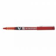 PILOT BX-V5-R. Bolígrafo roller de tinta líquida color rojo V-5. Trazo 0.3 mm.