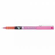 PILOT BX-V5-P. Bolígrafo roller de tinta líquida color rosa V-5. Trazo 0.3 mm.