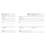 APLI 12715. Pack 10 talonarios Recibos 1/3 papel litos (210 x 100 mm.)
