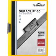 DURABLE 220904. Dossiers con clip Duraclip 60 A4. Capacidad 60 hojas Amarillo