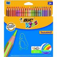 BIC Tropicolors 2. Estuche de 24 lápices de colores surtidos - 832568