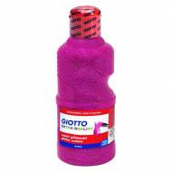 GIOTTO Botella 250 ml témpera Extra Quality glitter (purpurina). Color magenta - 531203