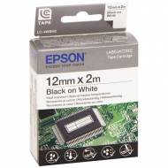 EPSON LC-4WBH2. Cinta LC para rotuladora (12 mm x 2 m). Negro sobre blanco - C53S625420