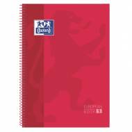 Oxford 100430198 Cuaderno School Europeanbook 1 tapa forrada 80 hojas rojo