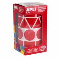 APLI 11163. Gomets gigantes en rollo, color rojo
