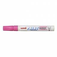 UNI-BALL PX-20 rosa. Marcador permanente con punta cónica. Trazo 2.2 - 2.8 mm.