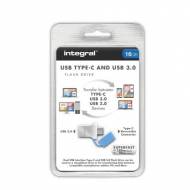 INTEGRAL Memoria USB 3.0  Type-C 16 Gb - INFD16GBFUS3.0-C