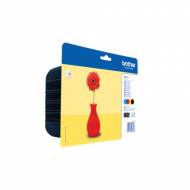 BROTHER Cartuchos Inyeccion LC121VAL Negro/Amarillo/Cyan/Magenta Pack 4 Blister LC121VALBP