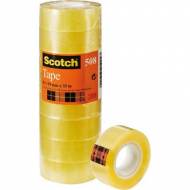 Scotch 508. Cinta adhesiva transparente, 19 mm x 33 m. - Pack de 8 rollos - FT510097270