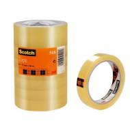Scotch 508. Cinta adhesiva transparente, 19 mm x 66 m. - Pack de 8 rollos - FT510097338