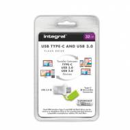 INTEGRAL Memoria USB 3.0  Type-C 32 Gb - INFD32GBFUS3.0-C