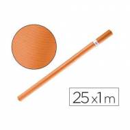 FABRISA Rollo de papel kraft de 1 x 25 m. Color naranja - 8102505