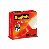 Scotch Cinta adhesiva Supertransparente, 19mm x 33m. Caja individual - 70005242493
