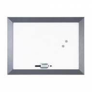 BI-OFFICE Pizarra magnética blanca Kamashi Antracita (45 x 60 cm.) - PBKN4560