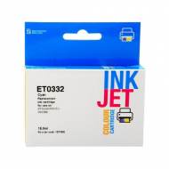 Iberjet ET0332. Cartucho de tinta cyan, reemplaza a Epson C13T03324010.