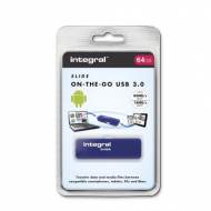 INTEGRAL Memoria USB 3.0 OTG 64 Gb - INFD64GBSLDOTG3.0