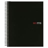 MIQUELRIUS Cuaderno Notebook Book 08. 200h A5. Pack 3 und. Color Negro - 42007
