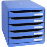 EXACOMPTA Módulo Big Box Plus 5 cajones. Color azul hielo - 309779D