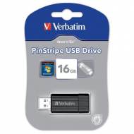 VERBATIM Memoria USB Store n Go PinStripe retráctil. 16 Gb - 49063