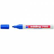 Edding 750 azul. Marcador permanente con punta redonda de 2-4 mm.