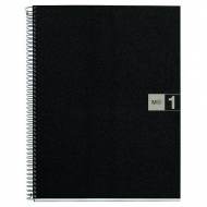 MIQUELRIUS Cuaderno Notebook 1 - 80h A4. Color gris. Pack 5 und. - 2473