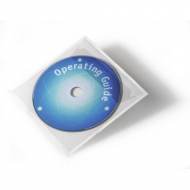 DURABLE Pack 10 PocketFix CD/DVD adhesivos con solapa -  8080
