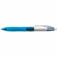 BIC Bolígrafo retráctil 4 Colores Grip. Trazo 0.4 mm. Modelo Grip (Azul, negro, rojo y verde) - 887136