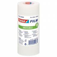 TESA Cinta Tesafilm® invisible, 19 mm x 33 m. Pack 6 rollos -  57333