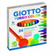 GIOTTO Turbo Color. Estuche 24 rotuladores de punta media. Colores surtidos - 417000