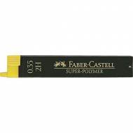 FABER CASTELL Minas Super Polymer. Estuche 12 ud. Trazo 0.3 mm. Graduación 2H - 120312