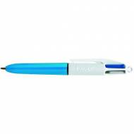 BIC Bolígrafo retráctil 4 Colores Mini. Trazo 0.3 mm. Modelo clásico (Azul, negro, rojo y verde) - 895958