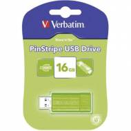 VERBATIM Memoria USB 2.0 Store n Go Pinstripe 16 Gb. Color verde eucalipto - 49070