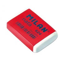 MILAN Pack 24 gomas de borrar 624. Color blanco - 624