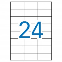 APLI 1273. Caja de 100 hojas A4 de etiquetas ILC blancas (70,0 X 37,0 mm.)
