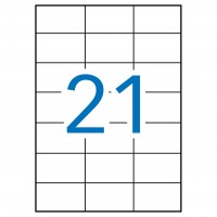 APLI 1779. Caja 500 hojas A4 de etiquetas ILC blancas (70,0 X 42,4mm.)