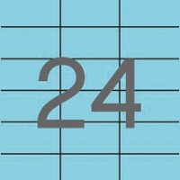 APLI 11842. Carpeta 20 hojas A4 etiquetas ILC azul pastel (70,0 x 37,0 mm.)
